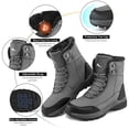 thumbnail image 4 of Ecetana Snow Boots for Men Winter Warm Faux fur Lined Ankle Boots Outdoor Hiking Shoes, 4 of 7
