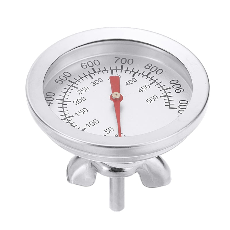 Stainless Steel Barbecue BBQ Smoker Grill 50-500℃ Thermometer Temperature Gauge 