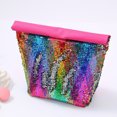 thumbnail image 4 of Vikakiooze 2022 Outdoor Picnic Sequin Insulation Bag Aluminum Film Insulation Bag Lunch Bag for Back-to School Fall savings, 4 of 7