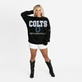 thumbnail image 3 of Women's Gameday Couture Black Indianapolis Colts Oversized Level Up Black Label Premium Fleece Sweatshirt, 3 of 6