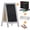 White Wash, variant on Flash Furniture Canterbury 40" x 20" Black Wooden Indoor/Outdoor A-Frame Magnetic Chalkboard Sign Set with 8 Chalk Markers, 10 Stencils, and 2 Magnets, and Eraser