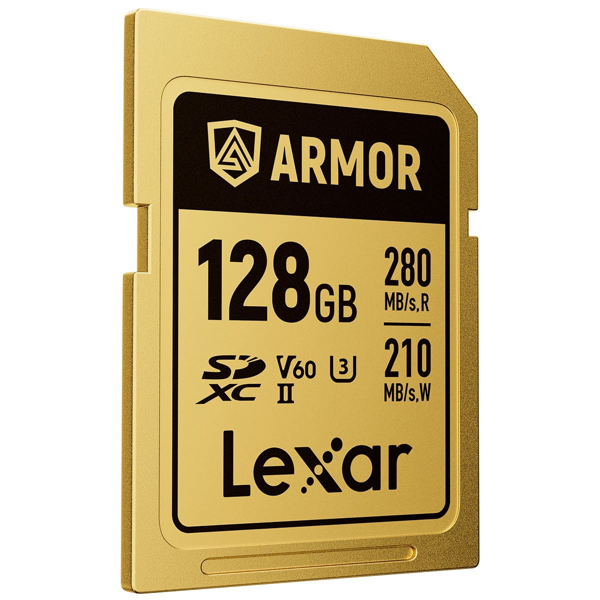 Lexar Professional ARMOR GOLD 128GB UHS-II V60 SDXC Memory Card