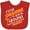 Red, variant on Inktastic I Wear Orange for My Grandma- Multiple Sclerosis Awareness Boys or Girls Baby Bib