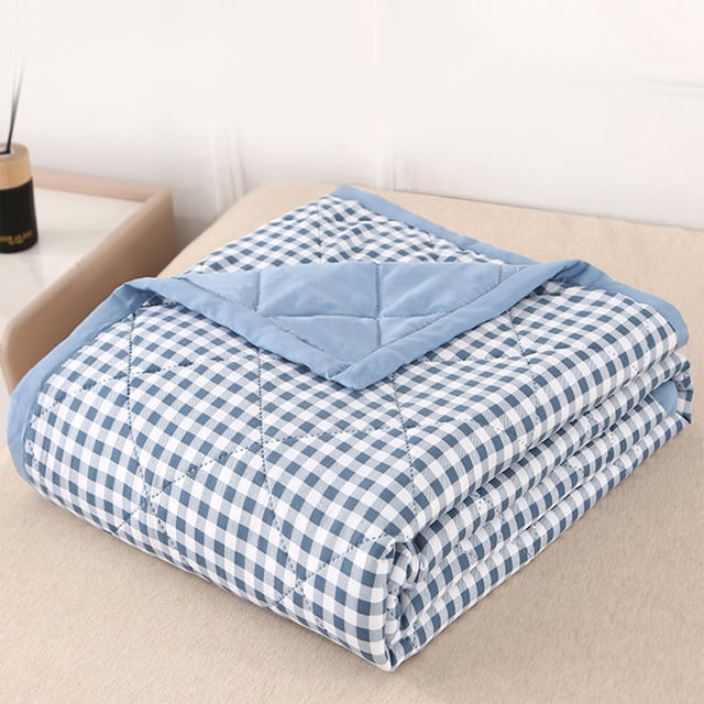 Aire frío edredón lavado algodón verano colchón suave portátil, edredón de verano, edredón refrigerante, algodón suave, edredón plegable, portátil, para dormitorio,topliu