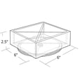 thumbnail image 2 of 6" Square Tray Four Compartment Revolving Desk Organizer, 2-Pack, 2 of 3