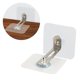 thumbnail image 2 of Adhesive Wall Anchors No Drill Heavy Duty Anti-Tip Metal Hooks - 6 Pack for Secure Furniture Mounting, 2 of 5