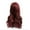 Red, variant on Zenghuiiii Short Wig Lace Front Women Black Brazilian Short Wavy Curly Parting High Temperature Fiber Wig Hair Short Curly Wig With Hair Net