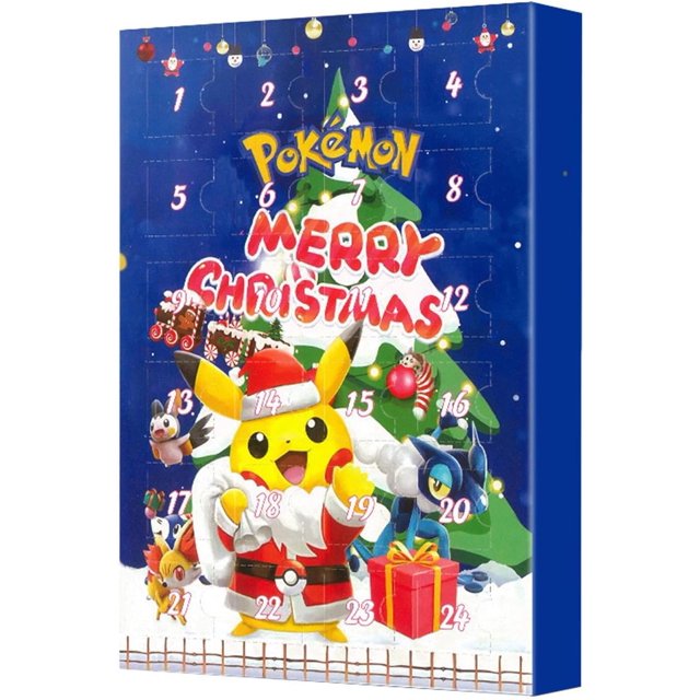 Pokemon2024 juladventskalender för barn, (versión mejorada) 24 presentbitar - slumpmässig stil (blindbox), adventskalender för barn