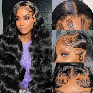 13x6 Body Wave Lace Front Wig Human Hair 180 Density 9A Glueless Pre Plucked HD Body Wave 13x6 Pre-Cut HD Front Lace Pre-Cut Wig 100% Human Hair main image 2