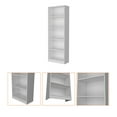 thumbnail image 5 of 4 Shelves Bookcase: Modern Storage for Books and More (White), 5 of 8