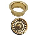 thumbnail image 3 of Westbrass D2089SEV-01 3-1/2" Waste Disposal Drain Flange with Basket Strainer, Polished Brass, 3 of 6