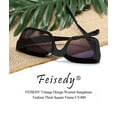 thumbnail image 5 of FEISEDY Classic Women Sunglasses Fashion Thick Square Frame UV400 B2471, 5 of 7