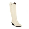 thumbnail image 4 of Bottes Chaudes à Talons Épais pour Femmes Automne et Hiver, Talons Hauts Pointus Unis, 4 of 8