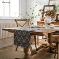 thumbnail image 1 of Gerring Nordic Jacquard Blue Table Runner Geometric Tassel Green Tea Table Flag Modern Elegant Table Runners For Dining Table, 1 of 7