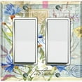 thumbnail image 1 of Metal Light Switch Plate Cover Floral Nature Postcard Newspaper Damask FLW091, 1 of 13