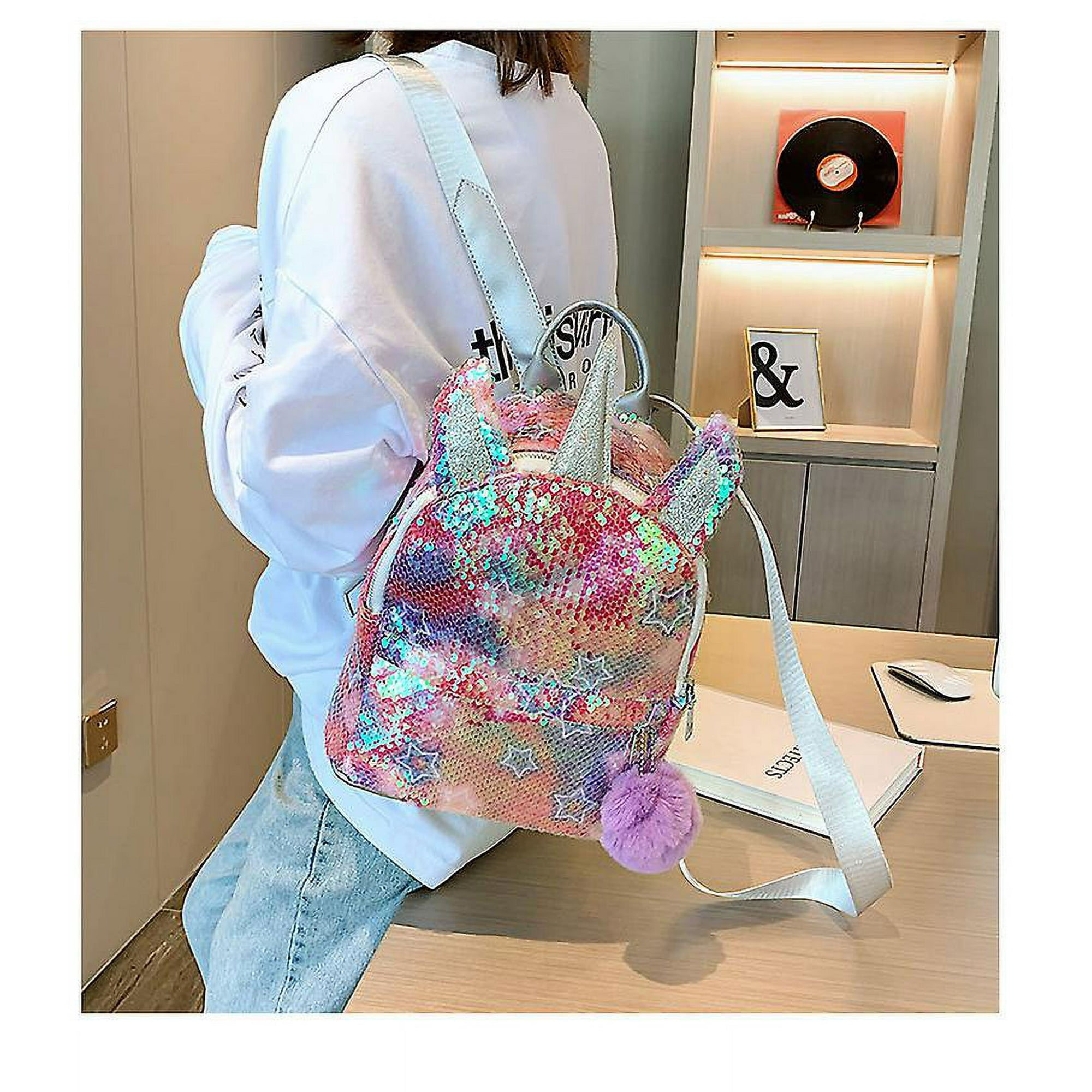 Girls Sequin Backpack Unicorn Backpack Girl Sequins Schoolbag For Girls fashion And Durable Travel Backpack For Kids girls Walmart