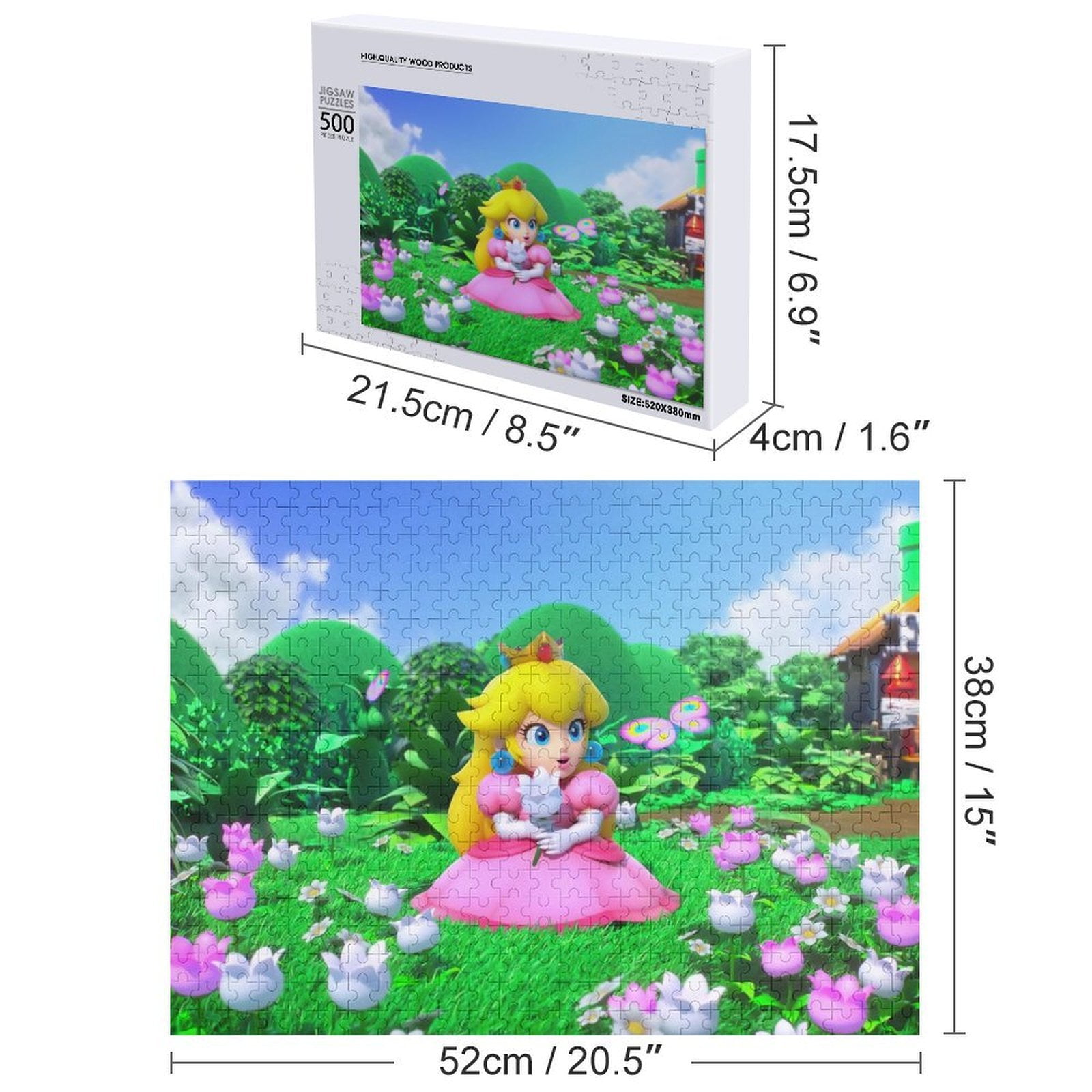 COLORFUL PEACH JIGSAW PUZZLE 500ピース COLORFUL PEACH JIGSAW PUZZLE 500ピース