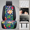 thumbnail image 6 of Eheartsgir Anti-Dust Car Front Seat Covers for Most Vehicles, Quilted Padded Fabric Non-Slip Car Seat Covers, Christmas Holiday Print, 6 of 7
