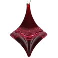 thumbnail image 1 of Vickerman MT194065D 8 in. Burgundy Candy Glitter Drop Ornament, 1 of 3