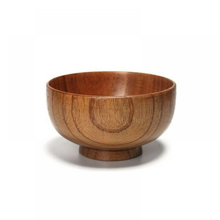 

Wood Bowl Wooden Round Bowl Serving Tableware for Fruits or Salads