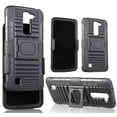 thumbnail image 1 of NAKEDCELLPHONE BLACK GRIP RING CASE + BELT CLIP HOLSTER STAND FOR LG TRIBUTE-5, LG TREASURE, LG K7 (LS675, MS330, L51G, L51AL, L52VL), 1 of 8