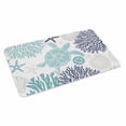 thumbnail image 2 of Turquoise Coastal Turtle Door Mat&nbsp;Indoor Outdoor Entrance, Non Slip Small Rug for Kitchen Bathroom Entryway Rug, Ocean Coral Nautical Washable Doormat Floor Mat for Office Home Decor 18x30 Inch, 2 of 8
