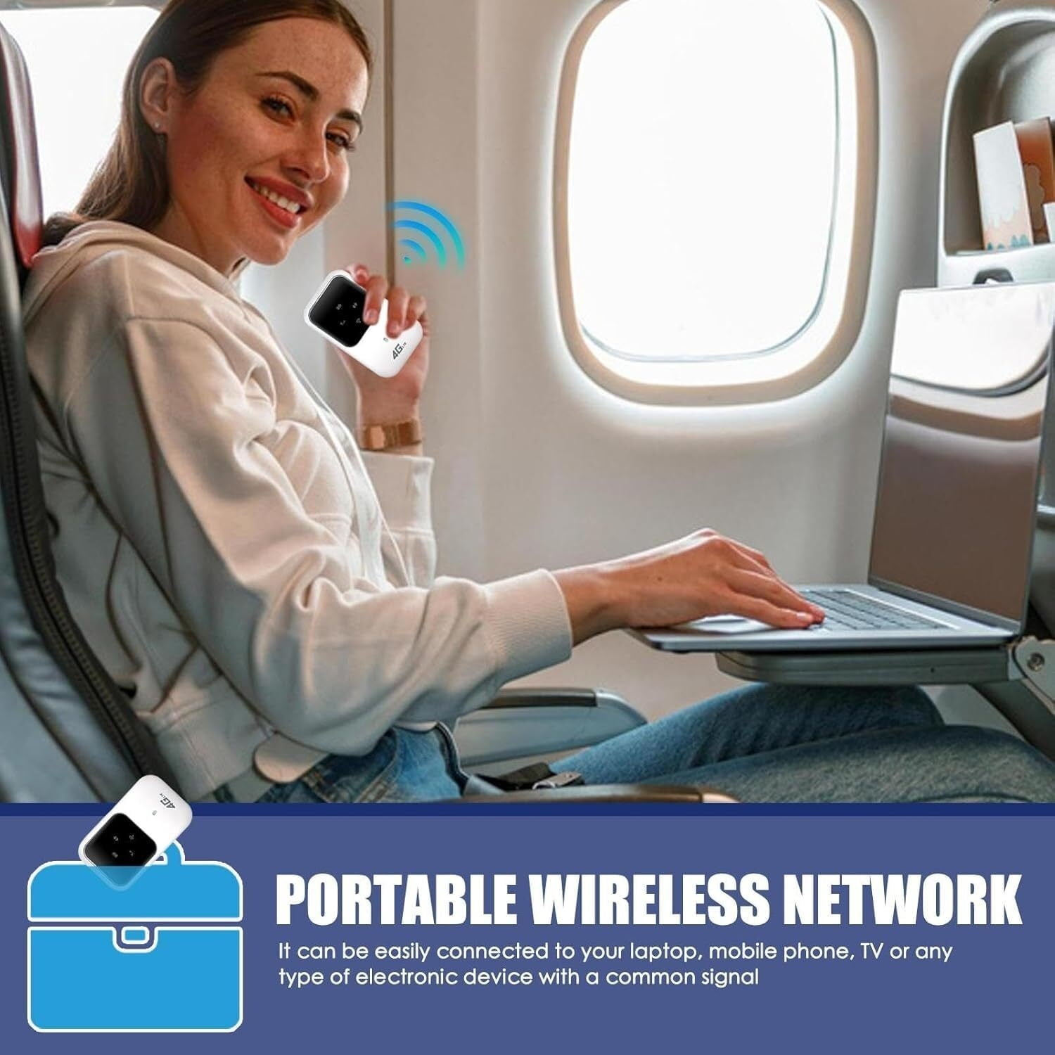 Portable WiFi Hotspot Pro, 2025 Portable WiFi Internet,Portable WiFi Hotspot,Portable WiFi Router (2 Pcs)