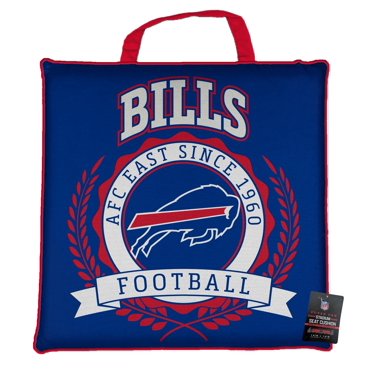 NFL Buffalo Bills 14x14x1.75 Inch Team Color Cushion with Handle and Polyurethane Internal Pad