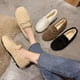 thumbnail image 3 of Zapatos planos casuales de otoño e invierno con terciopelo, zapatos cálidos y perezosos, zapatos individuales de mujer Mao Mao, 3 of 5