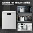 thumbnail image 4 of JIEJIA 4.2 Cu Ft Chest Freezer with Digital Control, Energy Efficient Compact Freezer, White, 4 of 8
