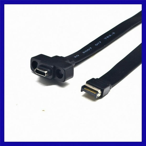 Panel Frontal USB 3.1 Tipo e Macho una USB-C Tipo C Cable de ExpansióN Conector de Placa Base de Computadora LíNea de Cable, 30 Cm