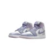 thumbnail image 1 of Ni - ke Ni - ke Air Jordan 1 Mid Indigo Haze White Retro BQ6472-510 Size 7.5, 1 of 5