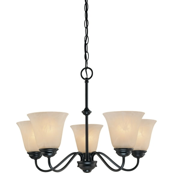Volume Lighting V2265 Hammond 5 Light 24" Wide Chandelier - Bronze