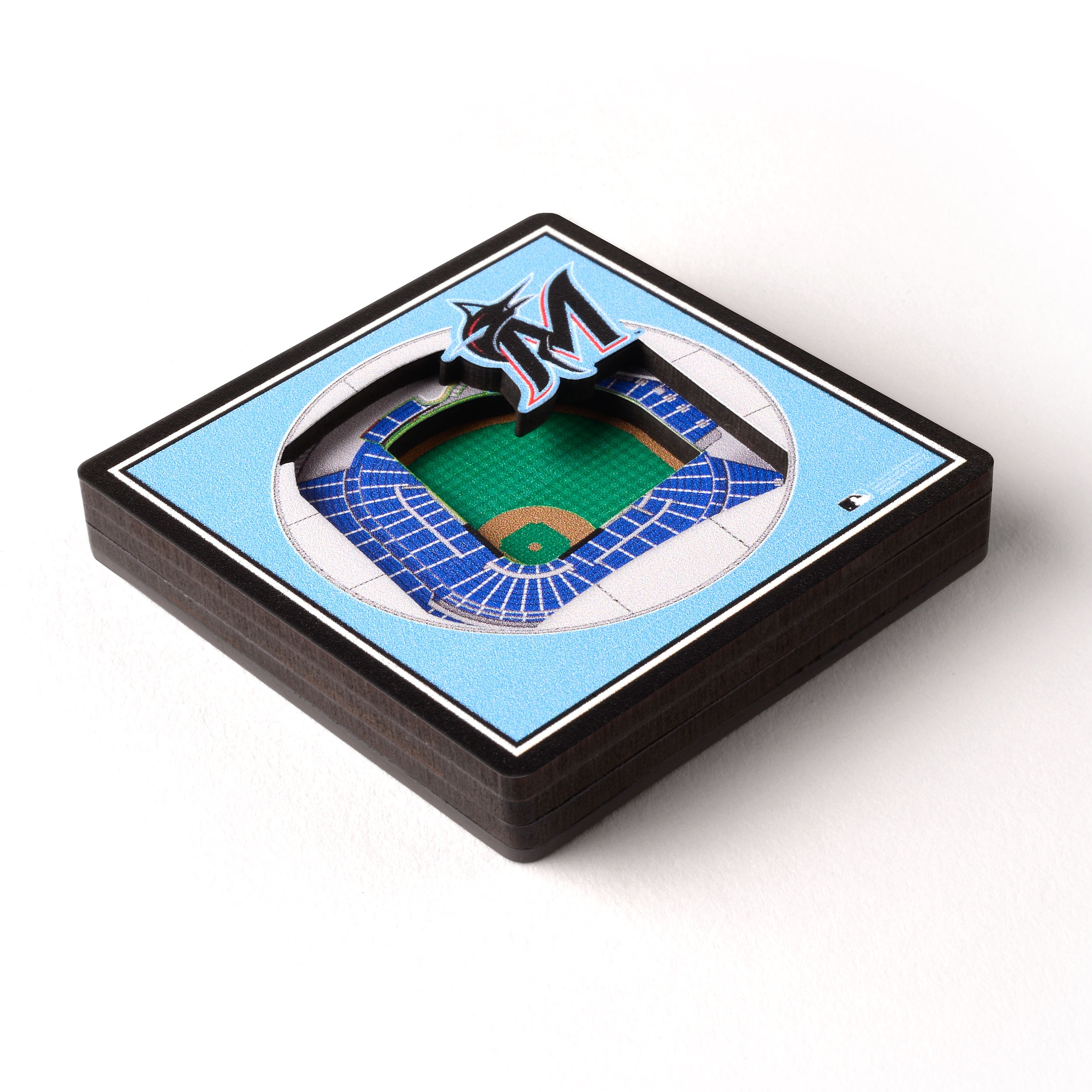 YouTheFan MLB Miami Marlins 3D StadiumView Magnet