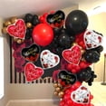 thumbnail image 3 of Corabsar Set de 15 globos de foil en forma de corazón de 18" para San Valentín, 3 of 7