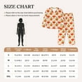 thumbnail image 4 of Bingfone Womens Pajama Sets Happy Thanksgiving Day1 Print,Long Sleeve Loungewear Pajamas Set-Small, 4 of 8
