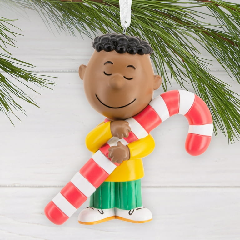 Hallmark Christmas Ornament (Peanuts Franklin with Candy Cane), 1