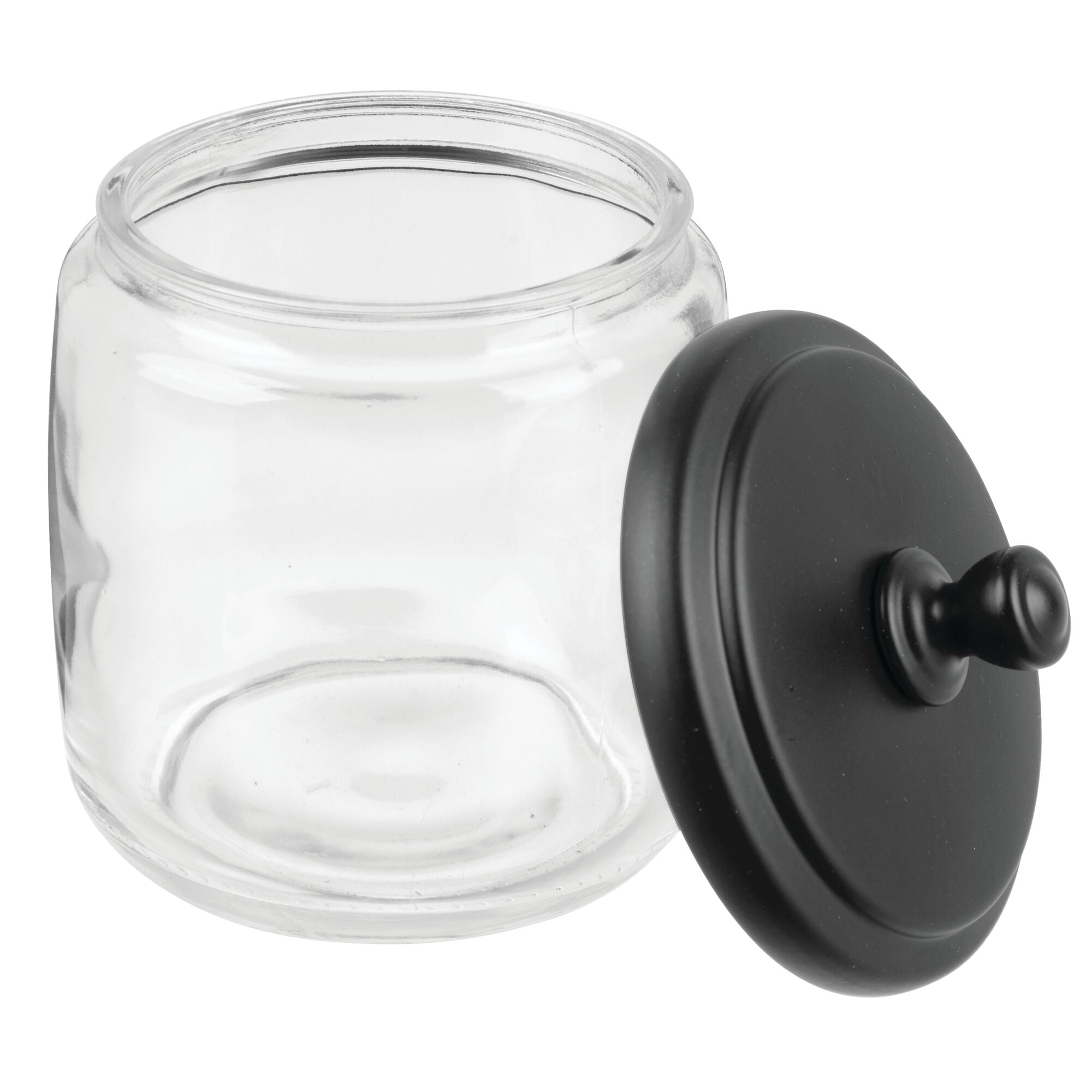 Rtteri 6 Pcs Glass Jars with Black Lids 15oz 27oz 41oz Glass