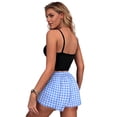 thumbnail image 4 of Ekouaer Women Pajama Shorts Comfy Lounge Bottom with Pockets Stretch Strip Sleepwear Drawstring Pj Bottoms Sleep Shorts, 4 of 5