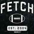 thumbnail image 2 of Junior's Mean Girls Distressed Fetch Football Graphic Crop T-Shirt Black Medium, 2 of 4