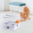 thumbnail image 4 of Smart Interactive Cat Toy, Ambush Interactive Electronic Cat Toy with Rotating Feather, Auto-Shut Off Funny Cat Feather Magic Box for Indoor Kitty Entertainment, Exercise & Catching Training Game, 4 of 8