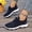 Blue, variant on YOUYEDIAN Orthopedic Shoes for Women Comfy Slip On Fashion Lace-up Breathable Versatile Platform Soft Sneakers Casual Sport Mesh Knit Running Shoes
