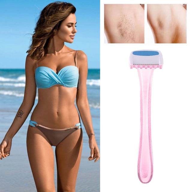 Bikini Rasoir Femme Rasoir Privé Épilateur Épilation Mini Épilation Manuelle Aisselles, Épilateur Rose