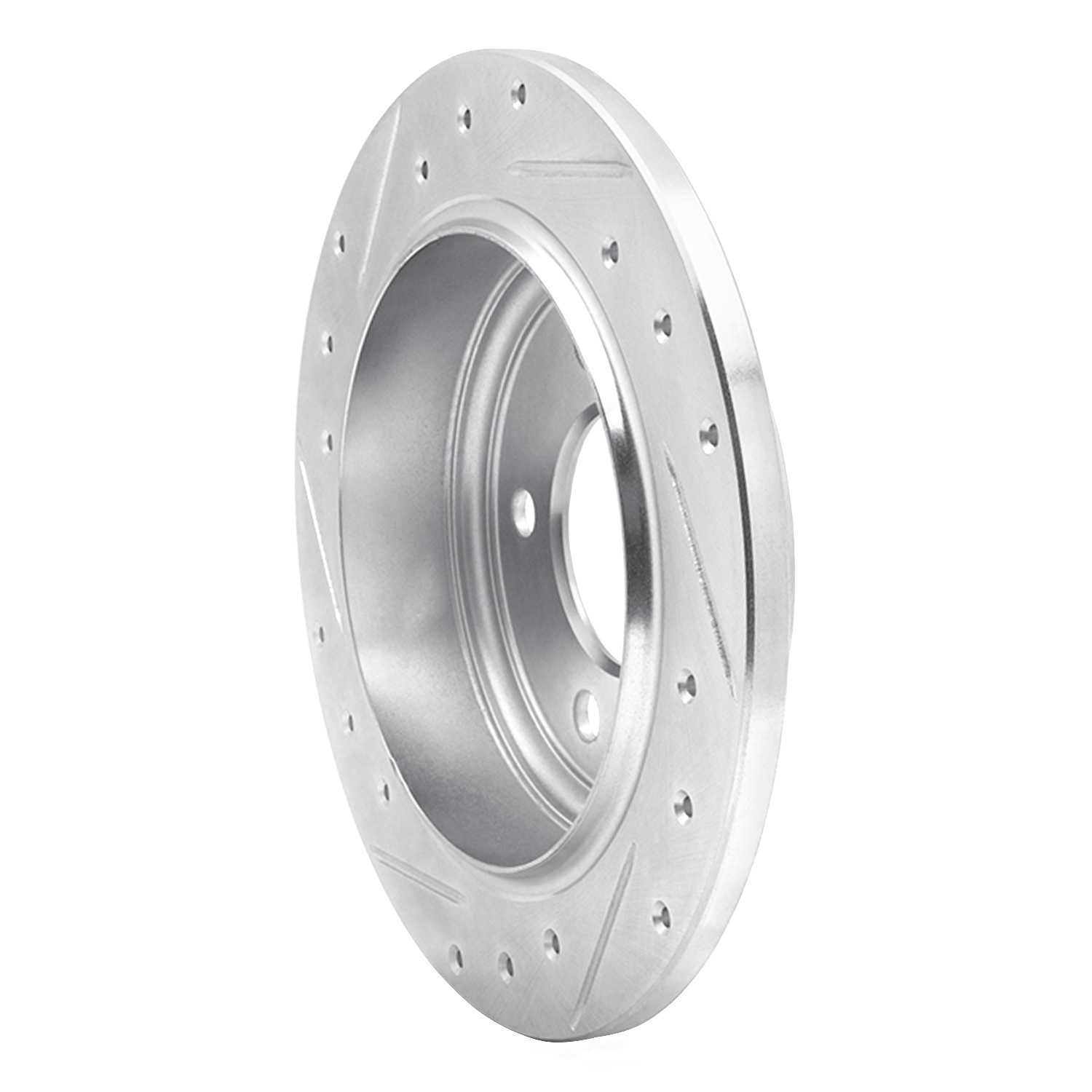 Dynamic Friction Company 631-40012R DFC Brake Rotor - Drilled And Slotted - Silver