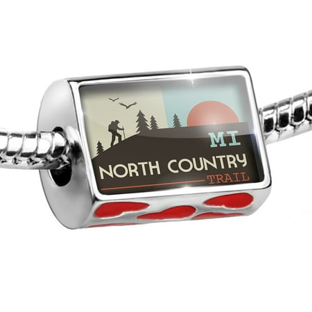 Bead US Hiking Trails North Country Trail - Michigan Charm Fits All European