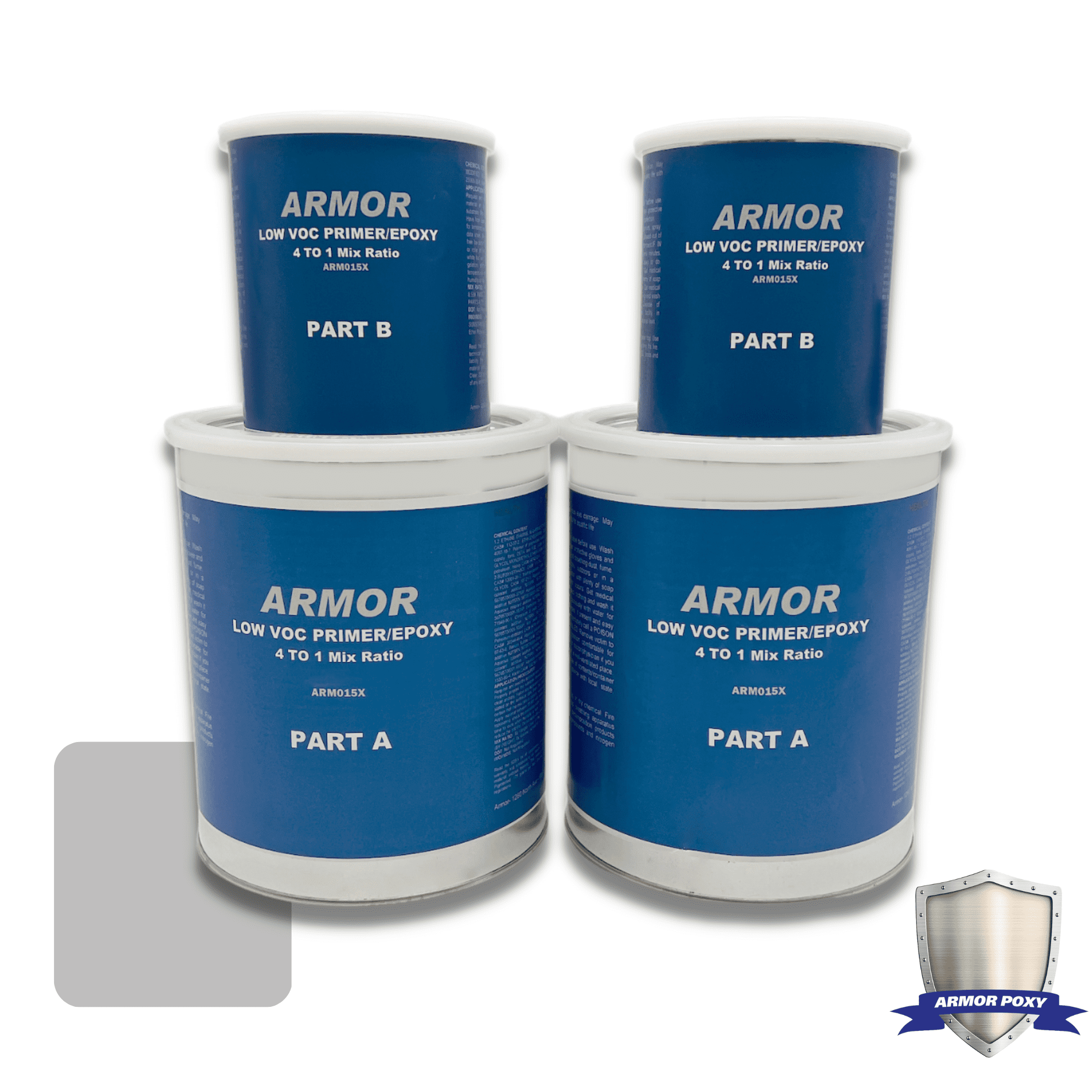 Chemical Resistant Concrete Epoxy Primer, Low VOC (2Gallon) Light Gray