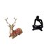 thumbnail image 1 of Escultura de alce reno, adorno de mesa, figura de ciervo, estatua para sala de estar, oficina, dormitorio, granja, pensador abstracto, decoración para, 1 of 8