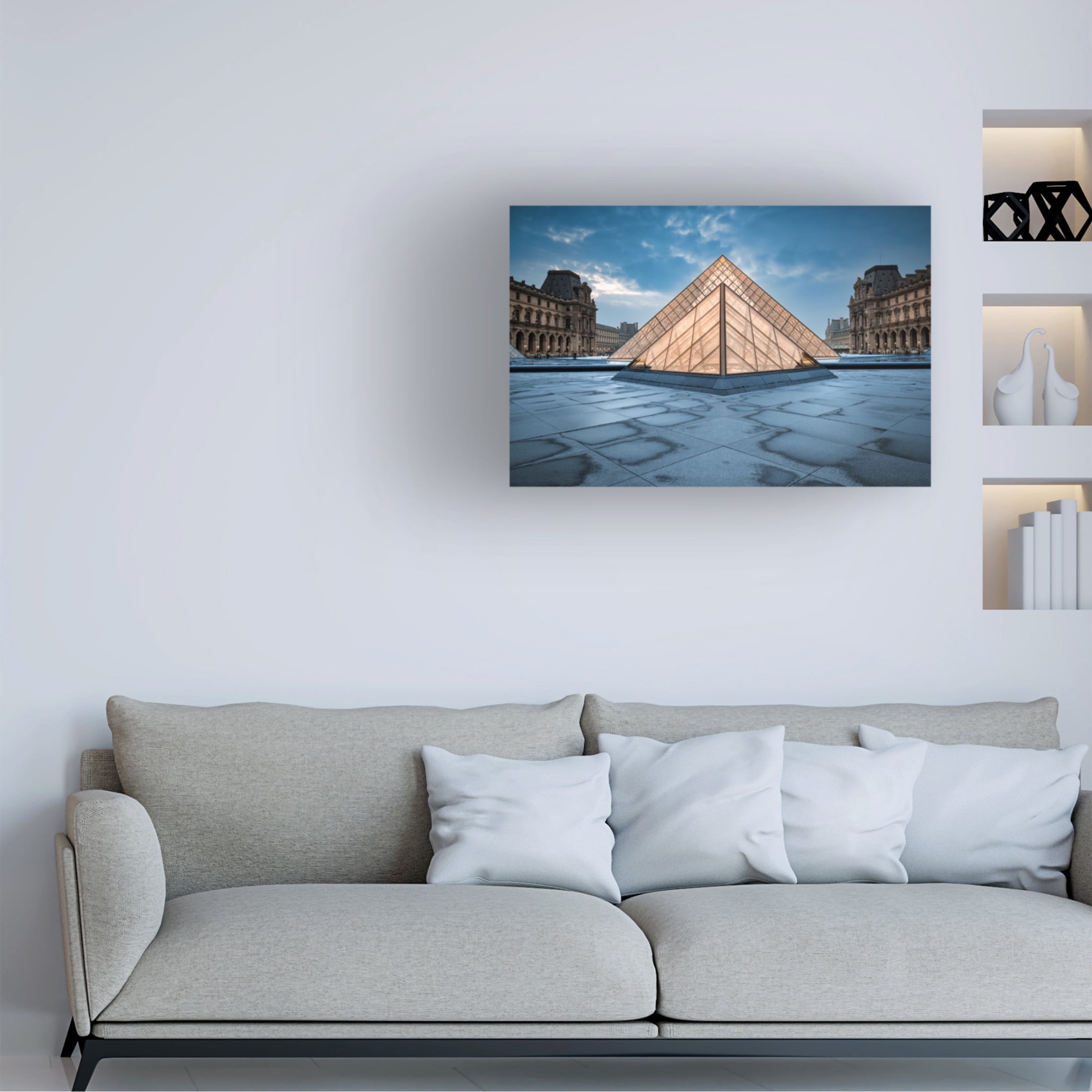 Trademark Fine Art Amir Ehrlich Triangle of light Canvas Wall Art