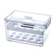 thumbnail image 1 of 1 organizador de huevos para refrigerador, transparente, para guardar huevos., 1 of 6