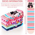 thumbnail image 4 of Girls Knee High Socks Cotton Cartoon Animal Pattern Long Boot Warm Socks For Kids 6 Pairs, 4 of 6